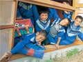 Children in a dormitory