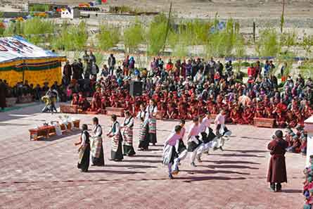 Celebrations for the return of the Rinpoche from studying in India