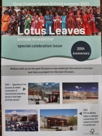 Lotus Leaves 2021 celebration issue - school&#039;s 20th anniversary